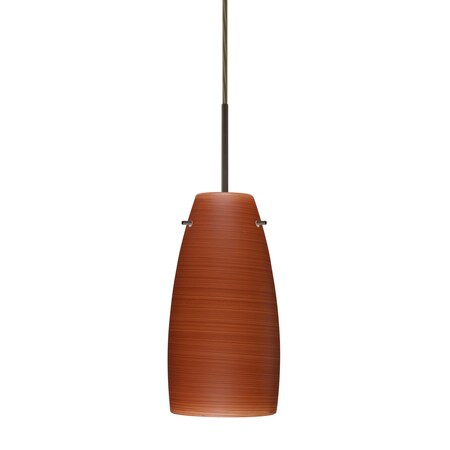 Besa Lighting Tao 10 Cord Pendant, Cherry, Bronze Finish, 1x9W LED 1JT-1512CH-LED-BR